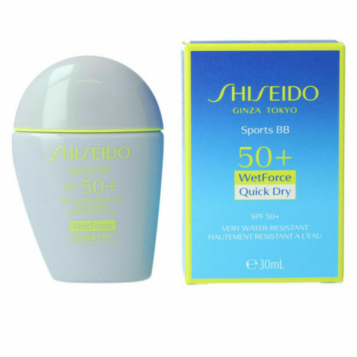 Feuchtigkeitscreme mit Farbe Sports BB Shiseido SPf 50+ Very Dark (30 ml)