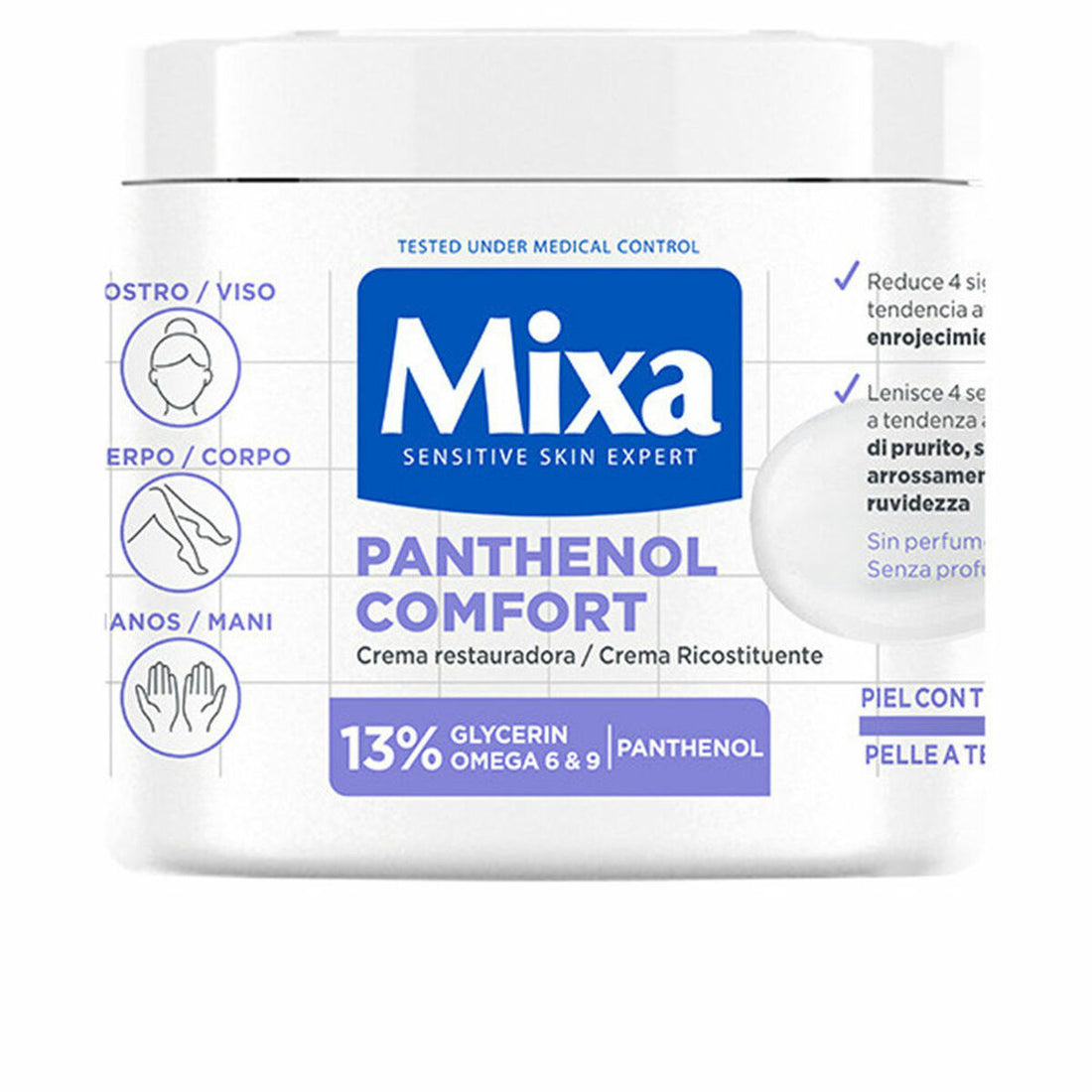 Repair-Körpercreme Mixa PANTHENOL COMFORT 400 ml
