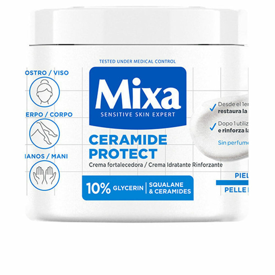Körpercreme Mixa CERAMIDE PROTECT 400 ml Hautschützendes