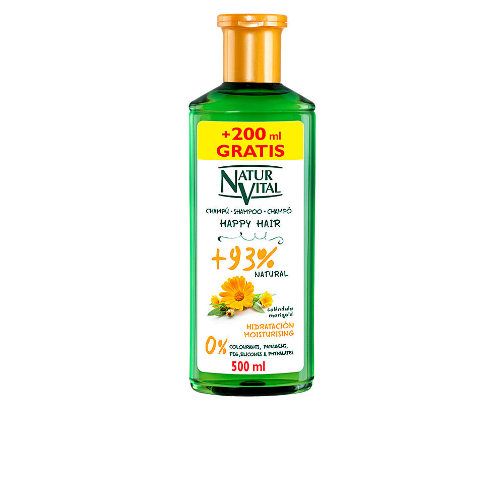 Feuchtigkeitsspendendes Shampoo Happy Hair Naturaleza y Vida (500 ml)